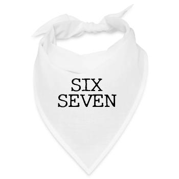 Six Seven - 67 - Typo - Meme - Basketball - Bandana - Weiß - Vorne