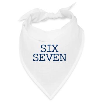 Six Seven - 67 - Typo - Meme - Basketball - Bandana - Weiß - Vorne