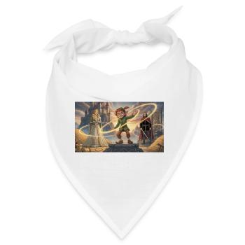 Rumpelstiltskin Spins Straw Into Shining Gold - Bandana - Weiß - Vorne