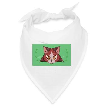 Cat design - Bandana - Weiß - Vorne
