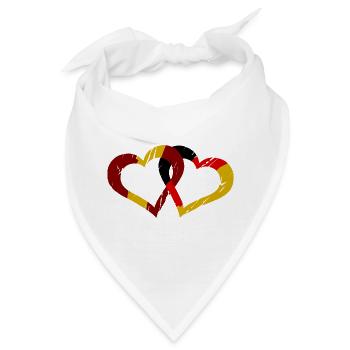 Spanisch deutsche Liebe - Bandana - Weiß - Vorne