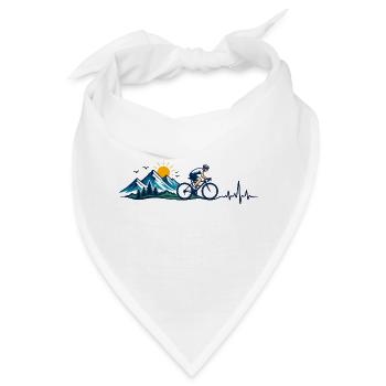 Outdoor-Mountainbiken - Bandana - Weiß - Vorne