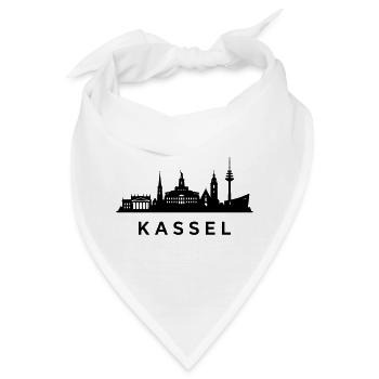 Kassel Skyline - Bandana - Weiß - Vorne