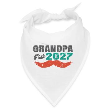 Grandpa 2027  - Bandana - Weiß - Vorne