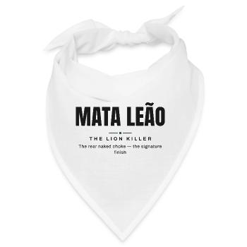 Mata Leão — Die Löwenjägerin | Echtes Jiu-Jitsu - Bandana - Weiß - Vorne