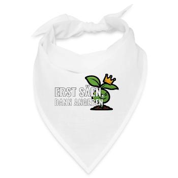Erste Aussaat Geschenk für Kleingarten-Neulinge - Bandana - Weiß - Vorne