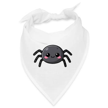 Niedliche Kawaii Halloween Spinne Geschenk Kinder  - Bandana - Weiß - Vorne