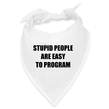 Stupid People - Bandana - Weiß - Vorne