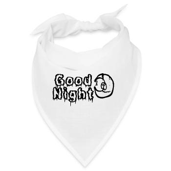 Schlaf gut  - Bandana - Weiß - Vorne