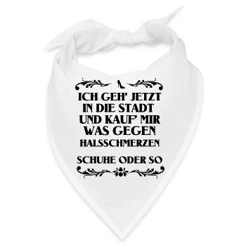 Schuhe oder so - Bandana - Weiß - Vorne