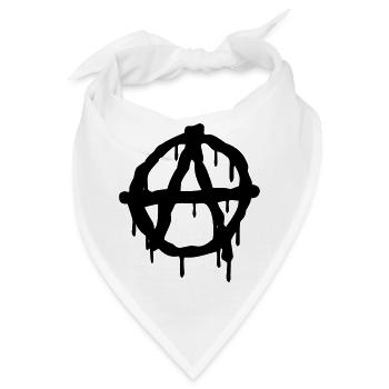 Anarchie - Bandana - Weiß - Vorne
