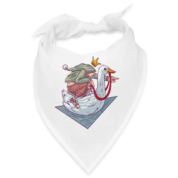 Brüder Grimm Die goldene Gans Märchen - Bandana - Weiß - Vorne