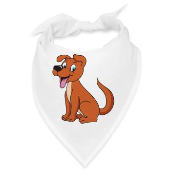 Hund - Bandana - Weiß - Vorne