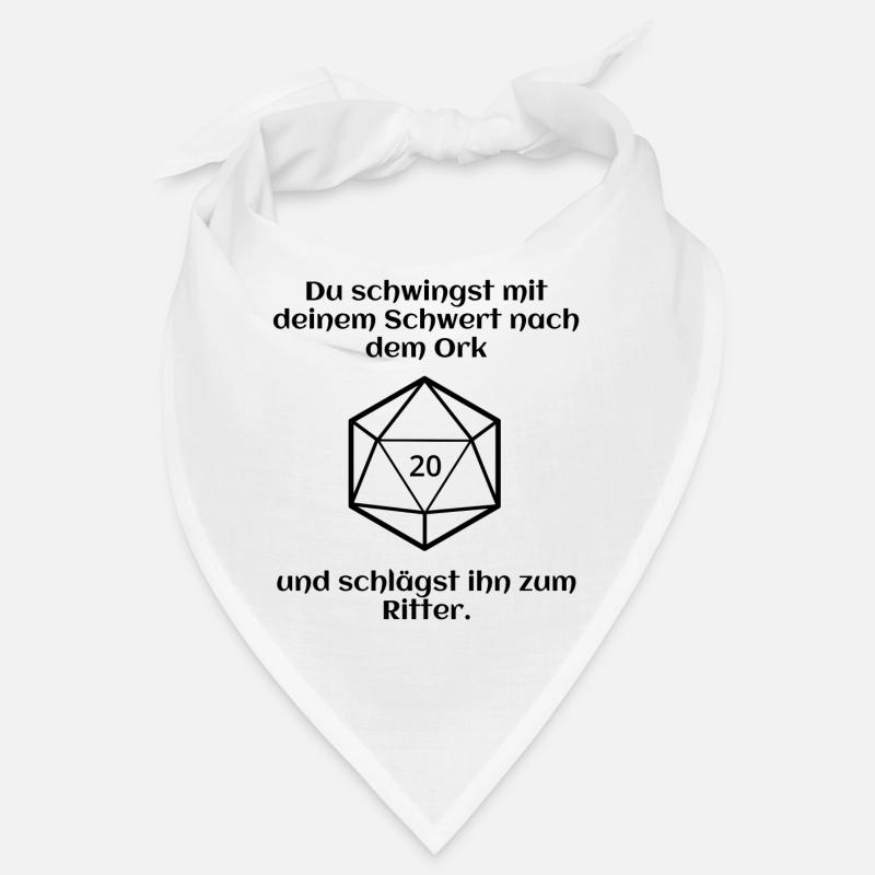 W20 - Ork - Ritter - Pech - Bandana - Weiß
