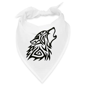 Stammeswolf heulen - Bandana - Weiß - Vorne