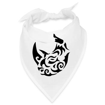 Nashorn Nashorn Nashorn 19 Stammes - Bandana - Weiß - Vorne