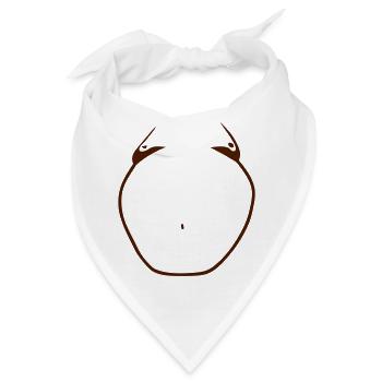 großer dicker Mann dicke fette Mann mann GORDO1 - Bandana - Weiß - Vorne