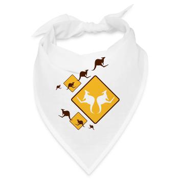 KANGAROO FUN - Bandana - Weiß - Vorne