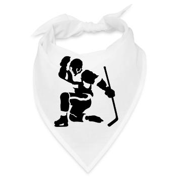 Eishockey goal - Bandana - Weiß - Vorne