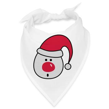 Nikolaus - Bandana - Weiß - Vorne