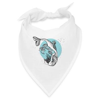 meerjungfrau Nixe illustration mädchen Wasser lol - Bandana - Weiß - Vorne
