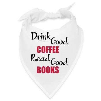 Coffee & Books - Bandana - Weiß - Vorne