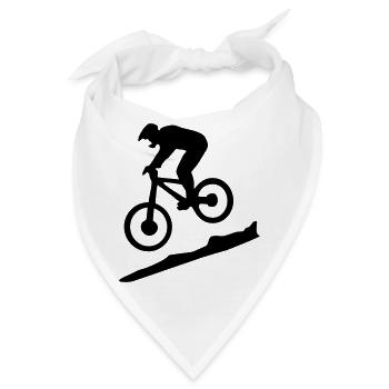 downhill biking - mountain biking - Bandana - Weiß - Vorne