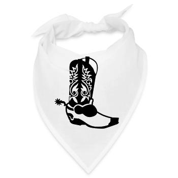 cowboy - Bandana - Weiß - Vorne