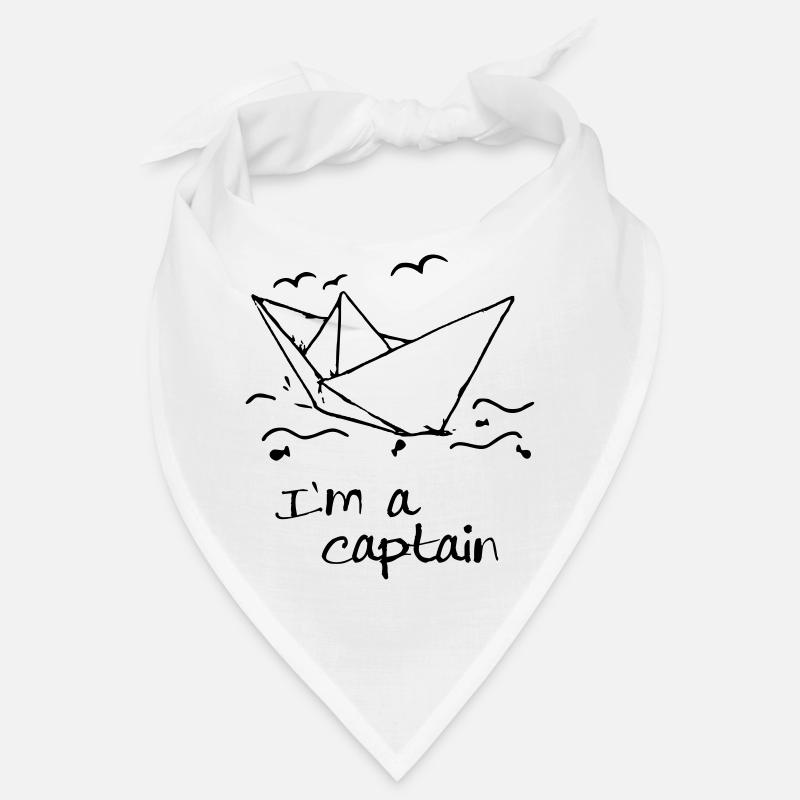 I am a captain - Bandana - Weiß