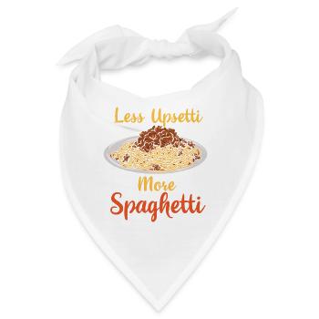 Verärgert Mehr Spaghetti Pastaliebhaber - Bandana - Weiß - Vorne
