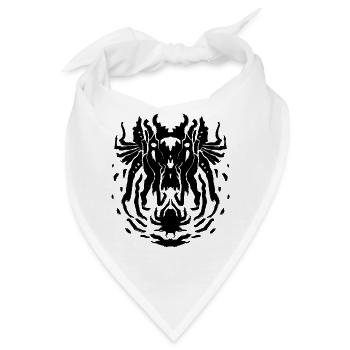 Cthulhu Rorschach Test - Bandana - Weiß - Vorne