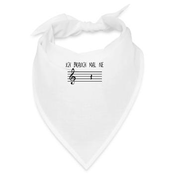 Musiklehrerin Maske Musiker Chor Pause Lehrerin - Bandana - Weiß - Vorne