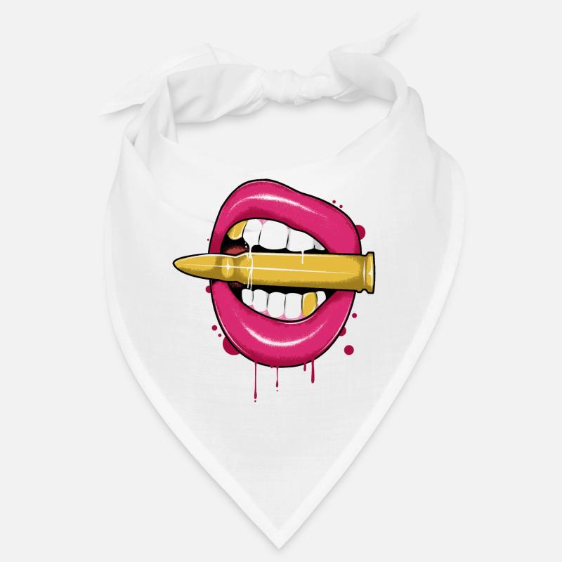 Lips and bullet Bandana