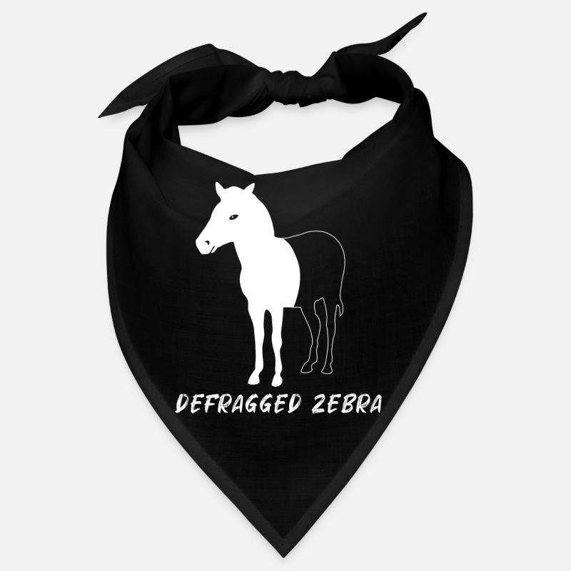 Defragged Zebra Admin Geek Programmer Gift Bandana