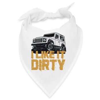 defender I like Dirty - Bandana - Weiß - Vorne