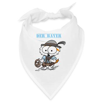 Der Bayer - Bandana - Weiß - Vorne
