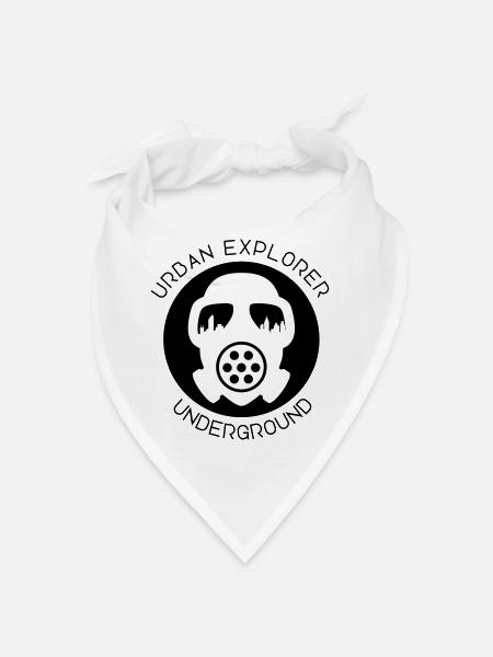 Urban Explorer - Urbex - Underground - Bandana - white