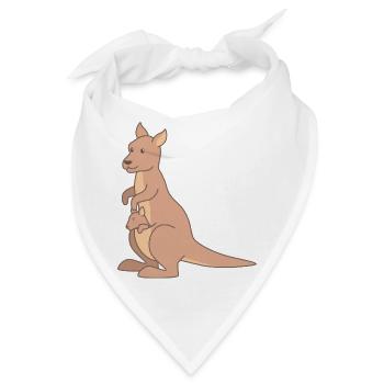 Känguru - Bandana - Weiß - Vorne