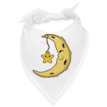 Mond - Bandana - Weiß - Vorne