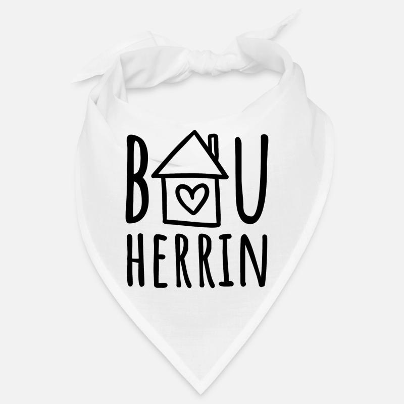 Hausbau Haus bauen Baustelle Eigenheim Bauherrin Bandana