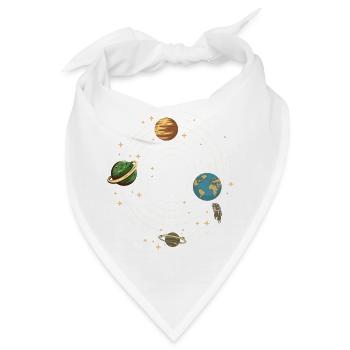 Planeten - Bandana - Weiß - Vorne