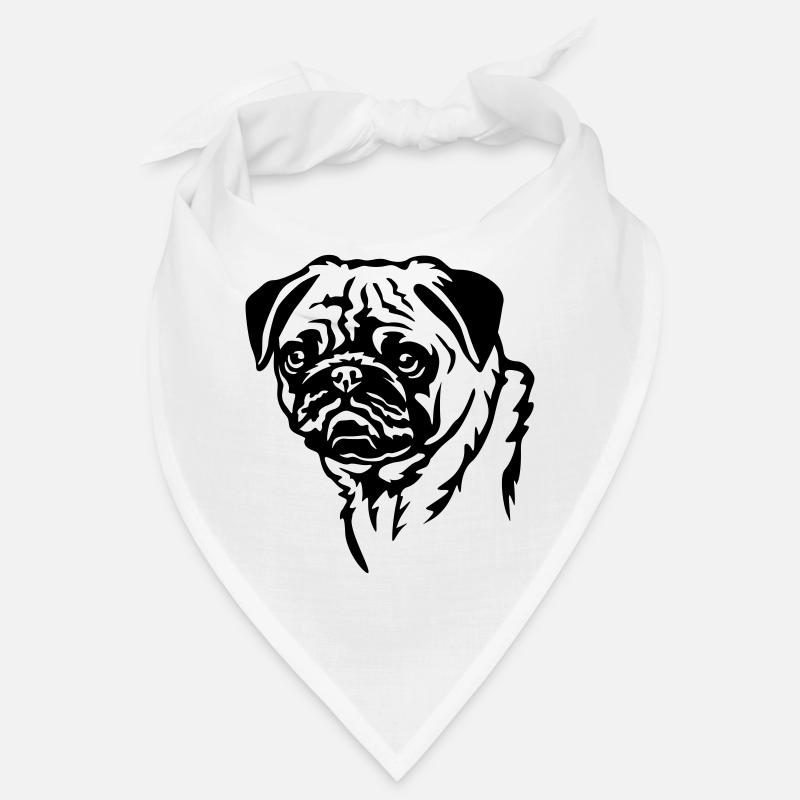 Tête de carlin Bandana