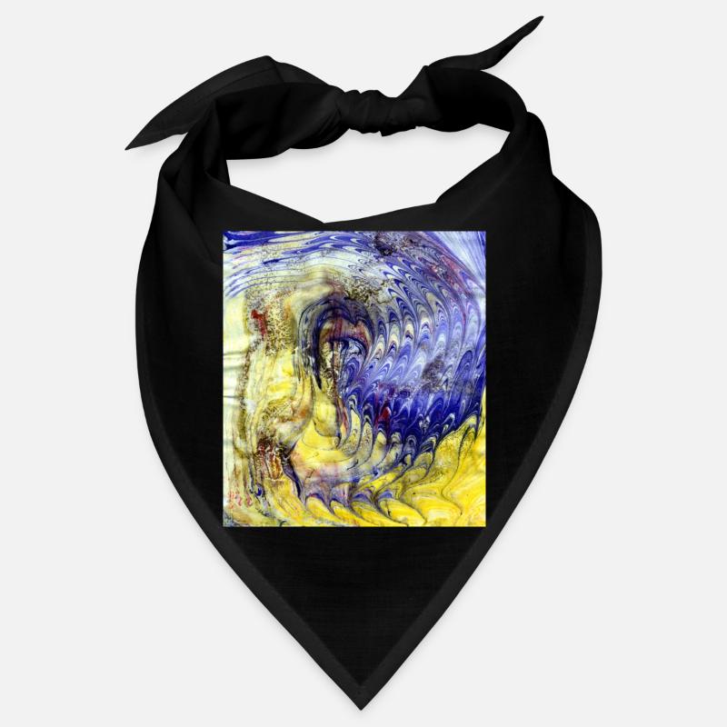 Farbverlauf blau gelb Bandana