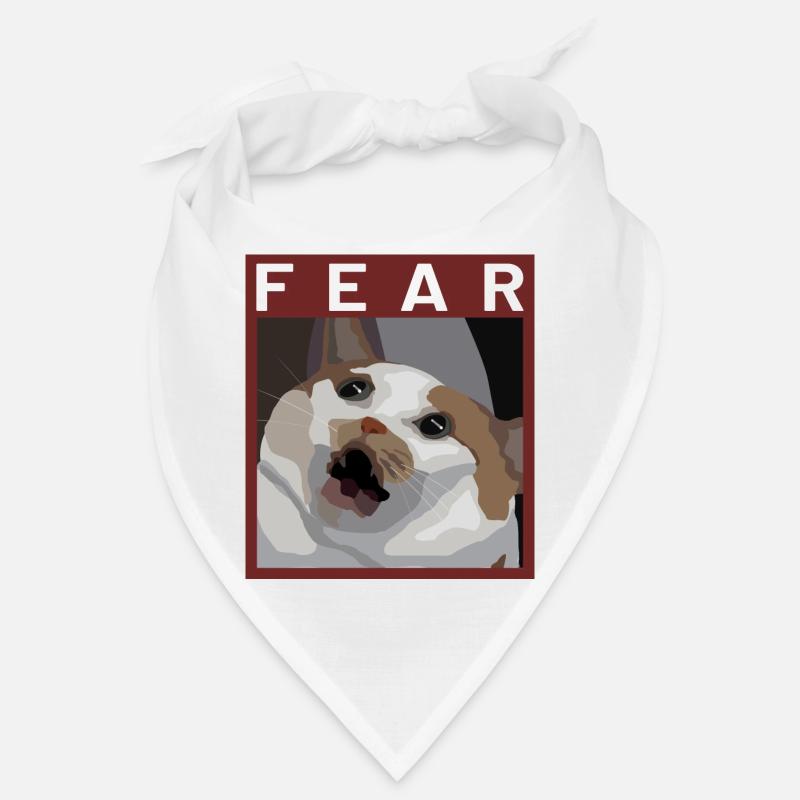 Scared cat Meme Illustration Bandana