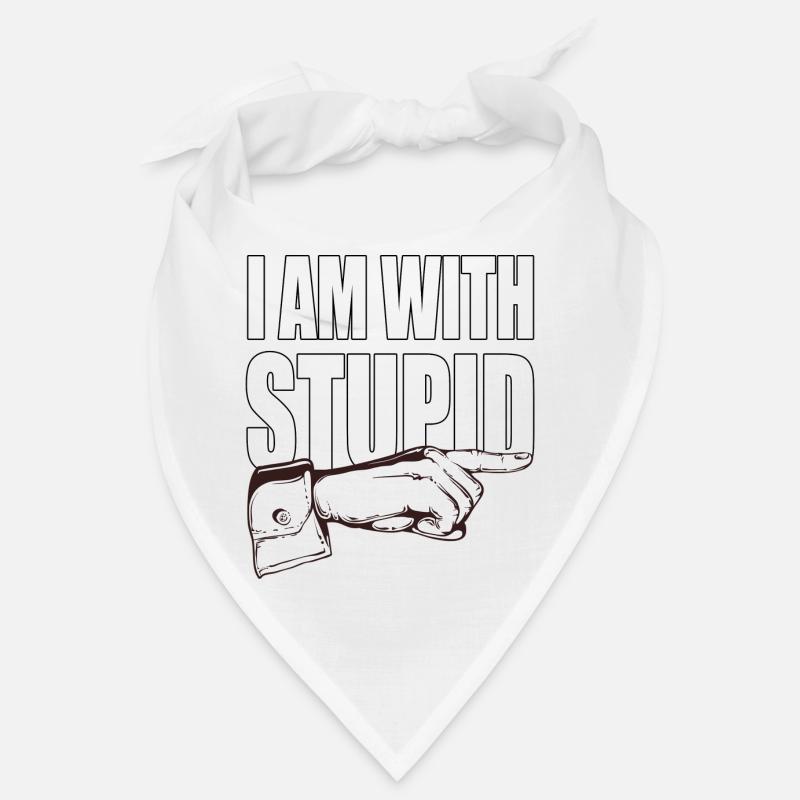 Ich bin mit dummen - lustiger spruch Bandana