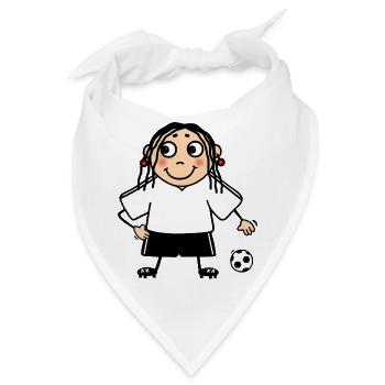 Frauenfußball Damenmannschaft neutral weiß - Bandana - Weiß - Vorne