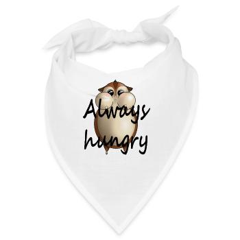 Always hungry hamster - Bandana - Weiß - Vorne