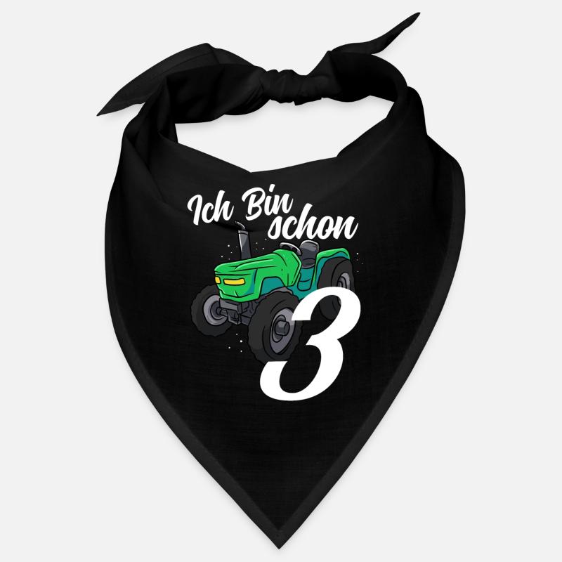 Traktor Kinder Geburtstag 3 Jahre Geschenk Bandana