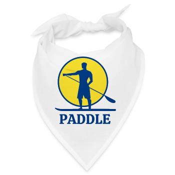 Paddel, Paddelventilator, Aufstehen - Bandana - Weiß - Vorne