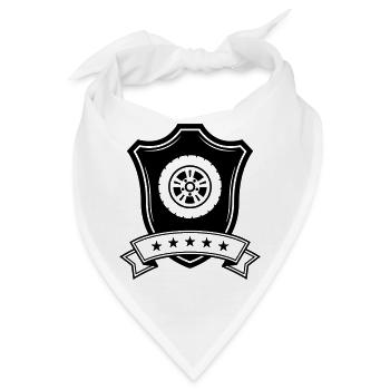 Reifen tuning Wappen - Bandana - Weiß - Vorne